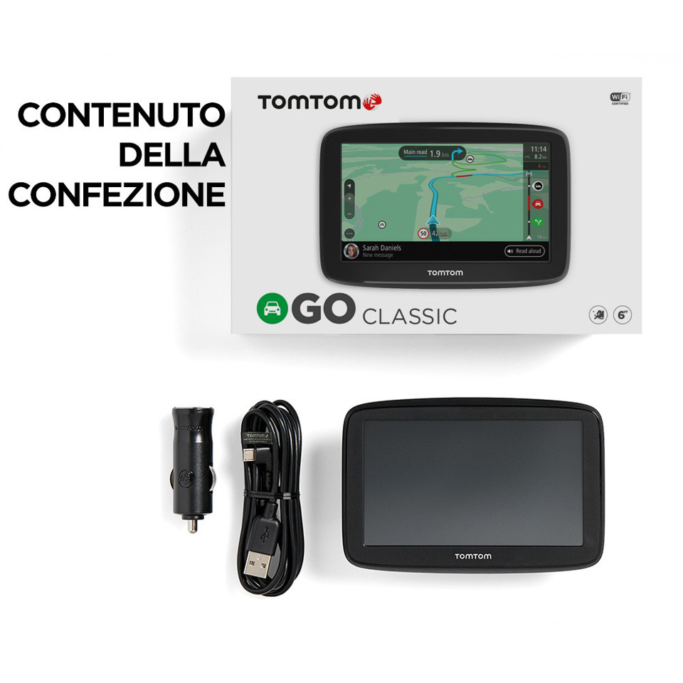 TomTom GO Classic navigatore Fisso 12,7 cm (5") Touch screen 201 g Nero