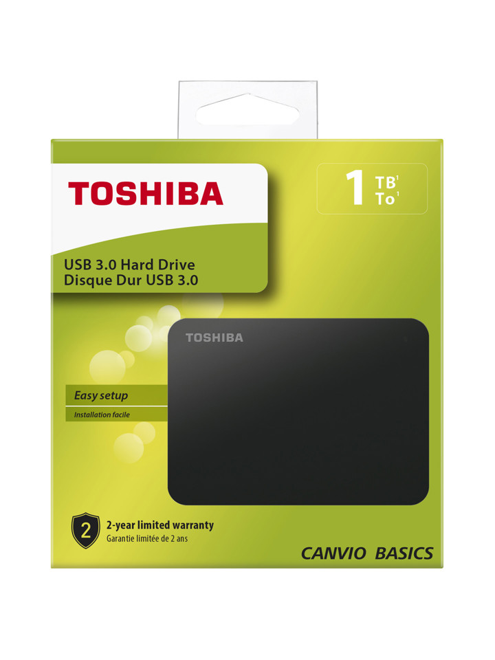 Toshiba Canvio Basics disco rigido esterno 1000 GB Nero