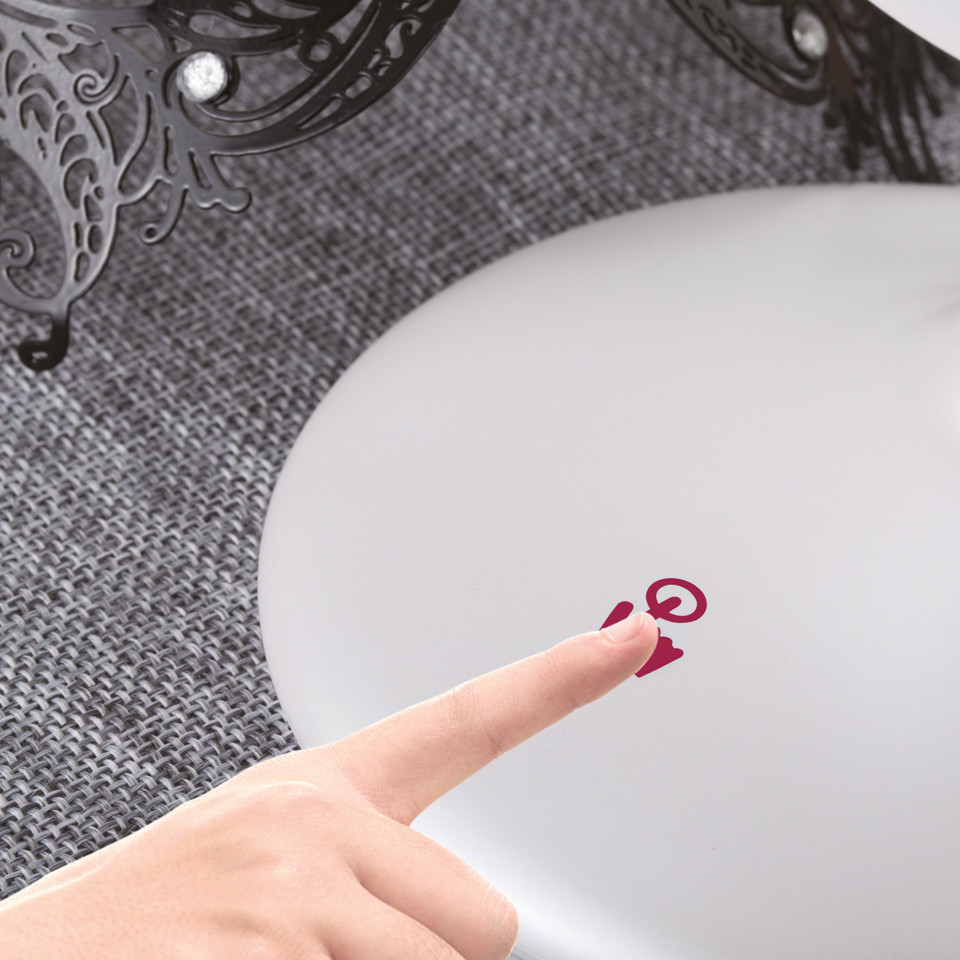 TouchBeauty TB-1676 specchietto per trucco Libera installazione Rotondo Bianco