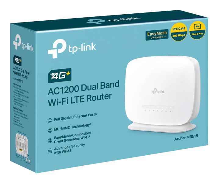 TP-Link ARCHER MR515 AC1200 router 4G+ LTE wireless