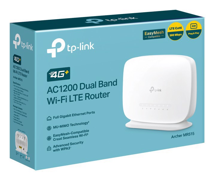 TP-Link Archer MR515 AC1200 router 4G+ LTE wireless