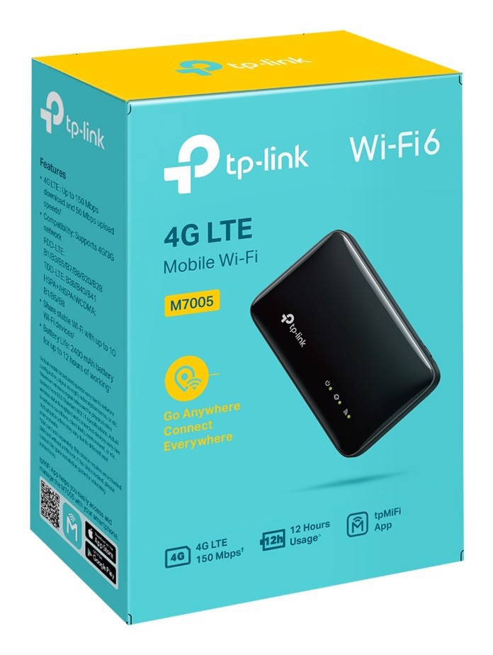 TP-Link M7005 router portatile a batteria Wi-Fi 6 4G LTE