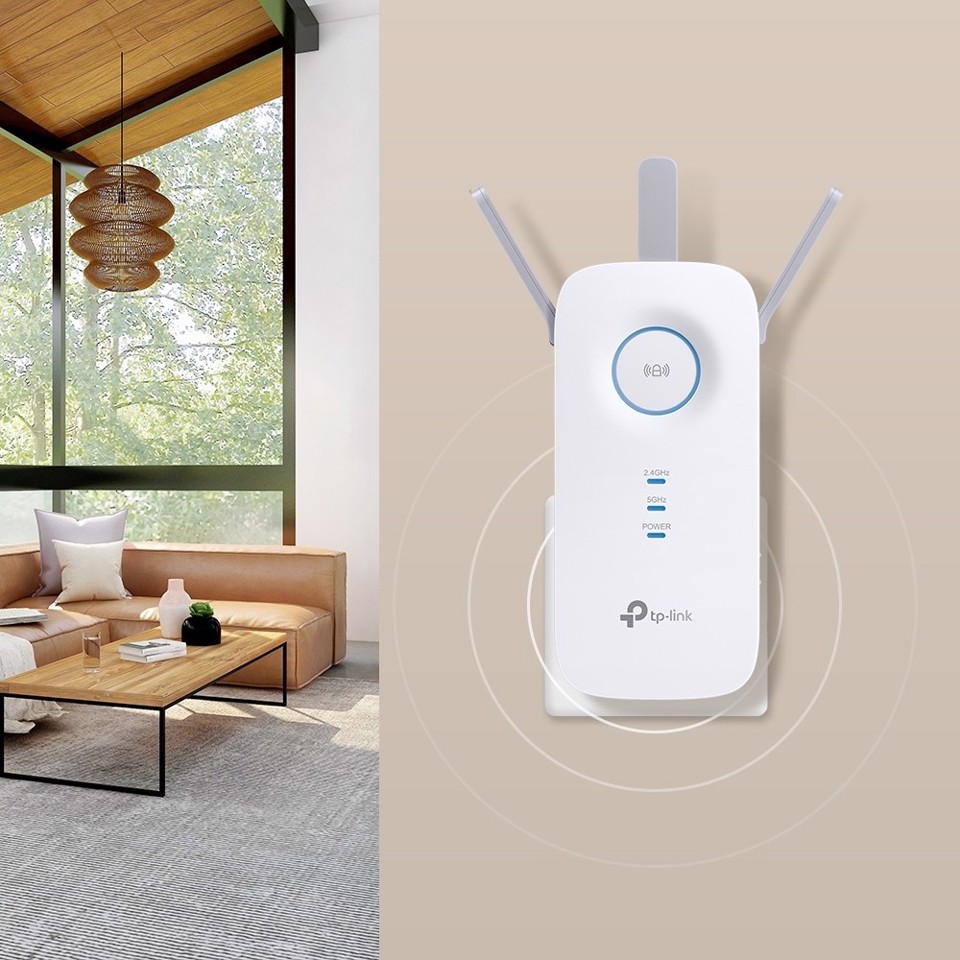 TP-Link RE550 moltiplicatore di rete Trasmettitore di rete Bianco 10, 100, 1000 Mbit/s