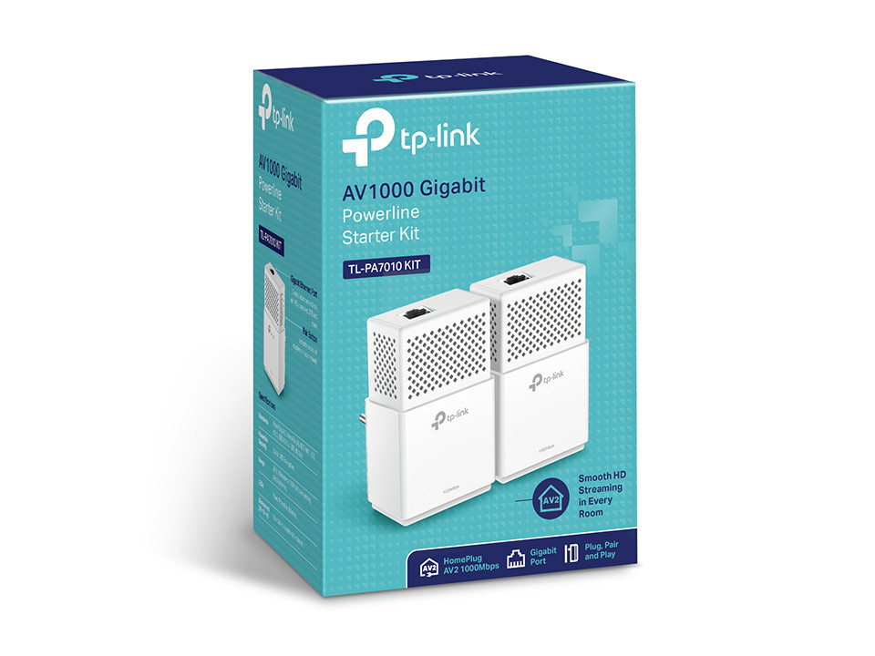 TP-LINK TL-PA7010 KIT 1000 Mbit/s Collegamento ethernet LAN Bianco 2 pezzo(i)