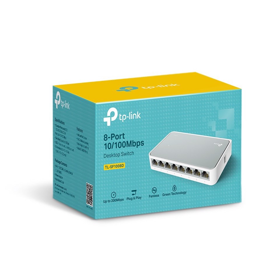 TP-Link TL-SF1008D switch 8 porte RJ45 10/100 Mbit/s