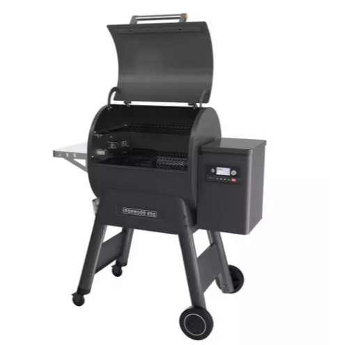 Traeger Barbecue a pellet Ironwood 650 con WiFi con modalità Super Smoke per 12 coperti
