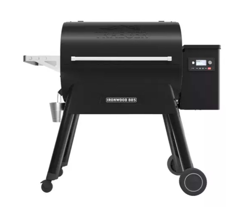 Traeger Barbecue a pellet Ironwood 885 con WiFi e sensore pellet per 16 coperti