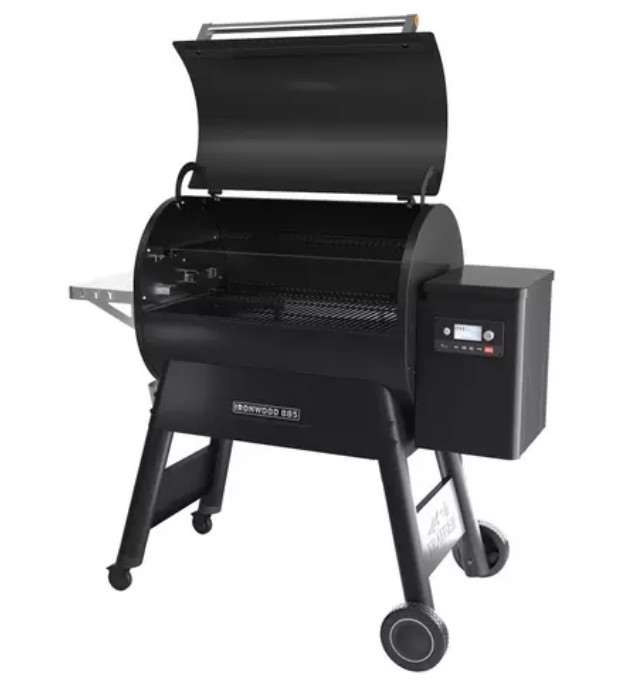 Traeger Barbecue a pellet Ironwood 885 con WiFi e sensore pellet per 16 coperti