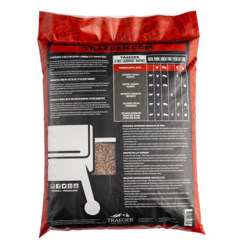 Traeger Pellets da legno di Melo naturale al 100% per barbecue a pellet - 9 kg