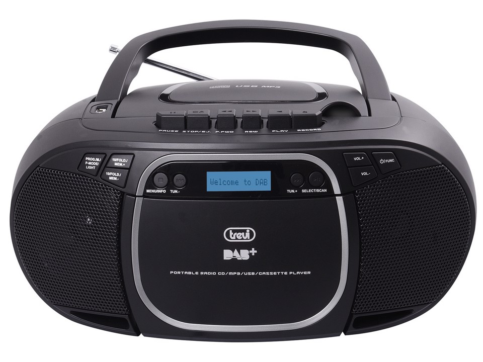 Trevi CMP 576 DAB Digitale 3 W DAB, DAB+, FM Nero Riproduzione MP3