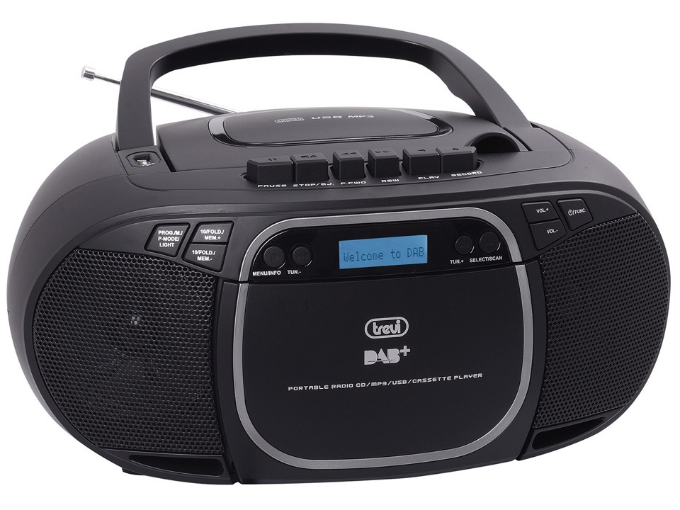 Trevi CMP 576 DAB Digitale 3 W DAB, DAB+, FM Nero Riproduzione MP3