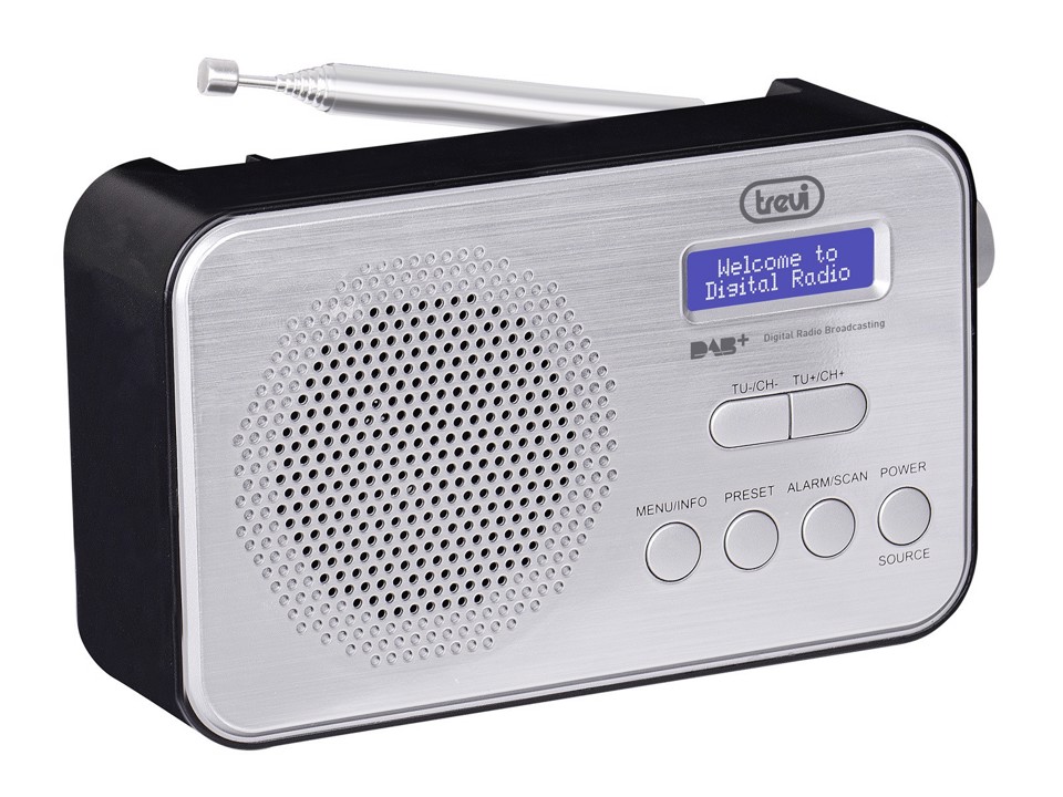 Trevi DAB 7F92 R Portatile Digitale Nero, Bianco