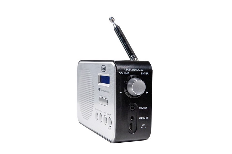 Trevi DAB 7F92 R Portatile Digitale Nero, Bianco