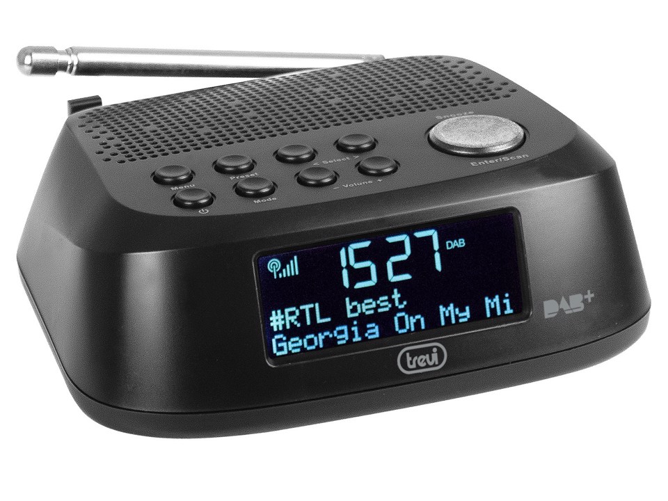 Trevi RC 80D4 DAB Orologio Digitale Nero