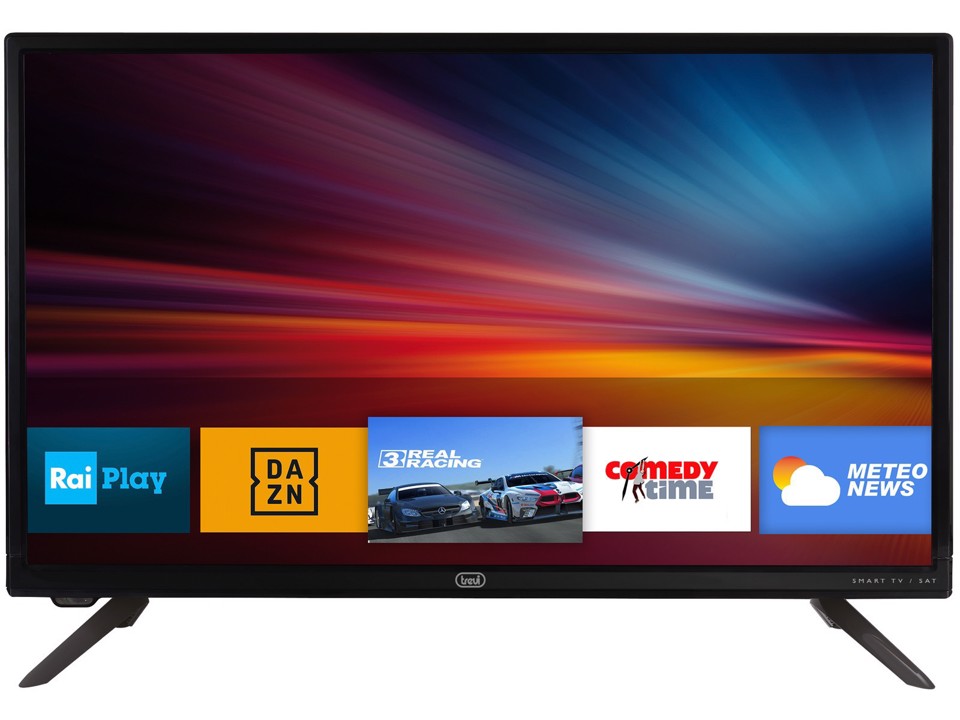 Trevi Smart TV Android 24" Digitale Terrestre e Satellitare Cavo Accendisigari 12V LTV 2410 SMART