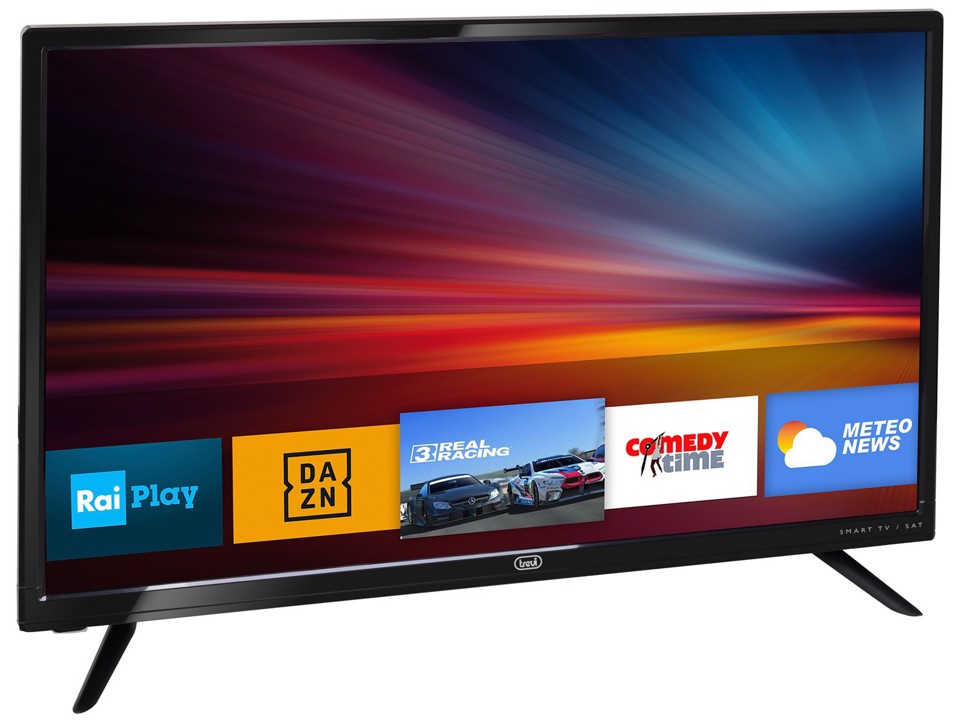 Trevi Smart TV Android 24" Digitale Terrestre e Satellitare Cavo Accendisigari 12V LTV 2410 SMART
