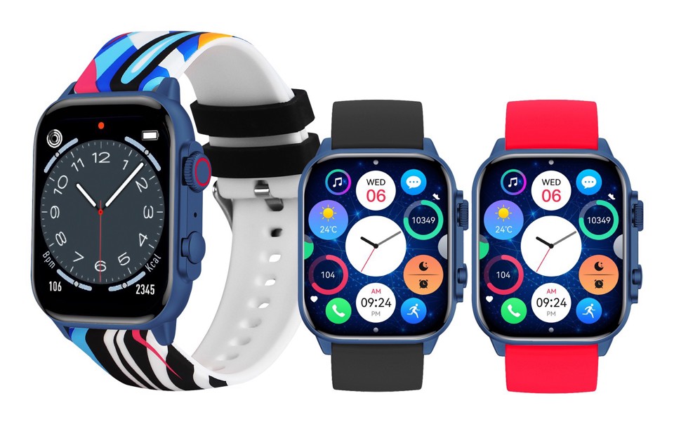 Trevi T-FIT 458 A 4,95 cm (1.95") AMOLED Digitale 410 x 502 Pixel Blu