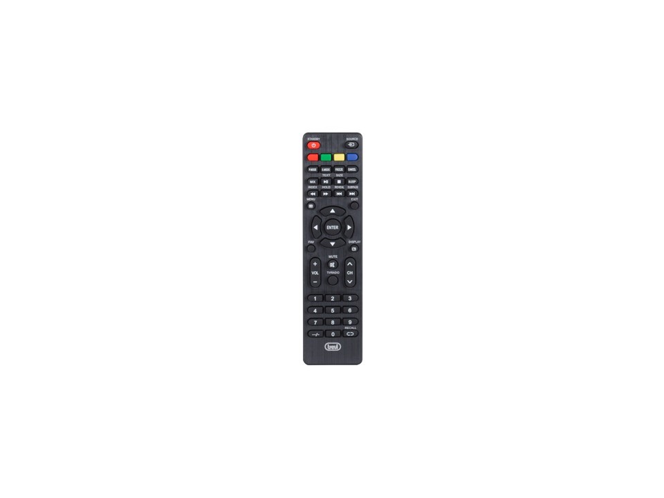 Trevi TV LED 19" HD con ricevitore digitale terrestre DVBT-T2/ DVBS-S2 con codec H.265 10 Bit e alimentatore 12V 3A