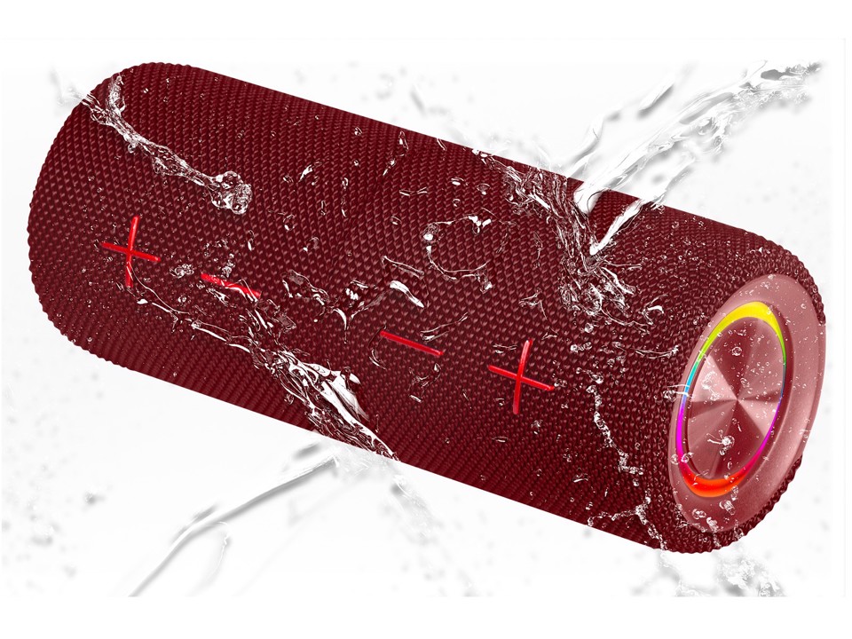 Trevi XR JUMP ALTOPARLANTE 2×10W WIRELESS MICRO SD AUX-IN IPX5 XR 8A44 DOUBLE ROSSO