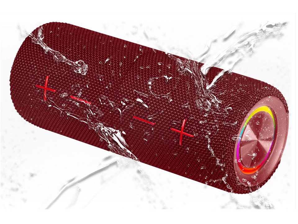 Trevi XR JUMP ALTOPARLANTE 2×10W WIRELESS MICRO SD AUX-IN IPX5 XR 8A44 DOUBLE ROSSO