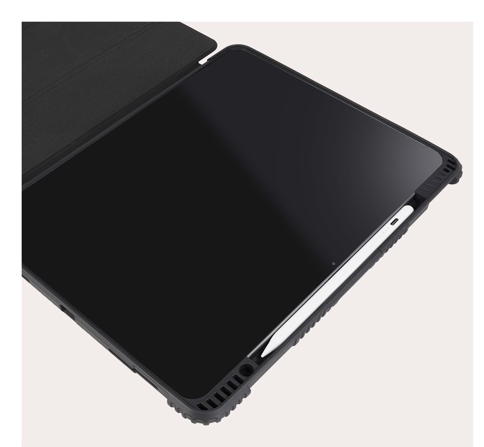 Tucano Educo 33 cm (13") Custodia a libro Nero, Trasparente