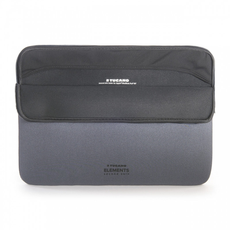 Tucano Elements Second Skin borsa per notebook 40,6 cm (16") Custodia a tasca Grigio