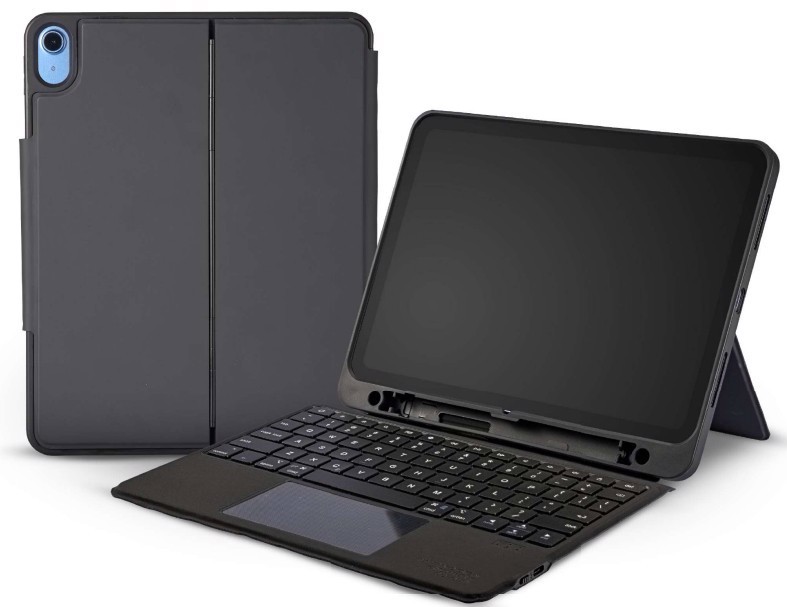 Tucano IPDA16BLUTKITBK custodia per tablet 27,9 cm (11") Custodia flip a libro Nero