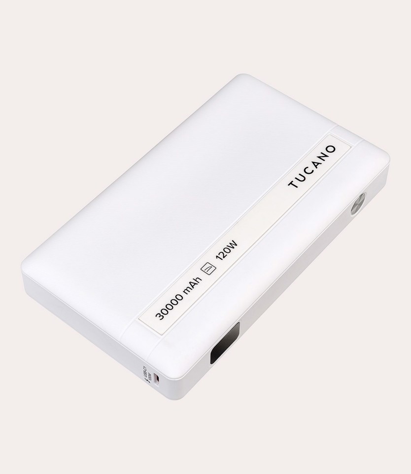 Tucano Power bank for laptop 30000 mAh Bianco