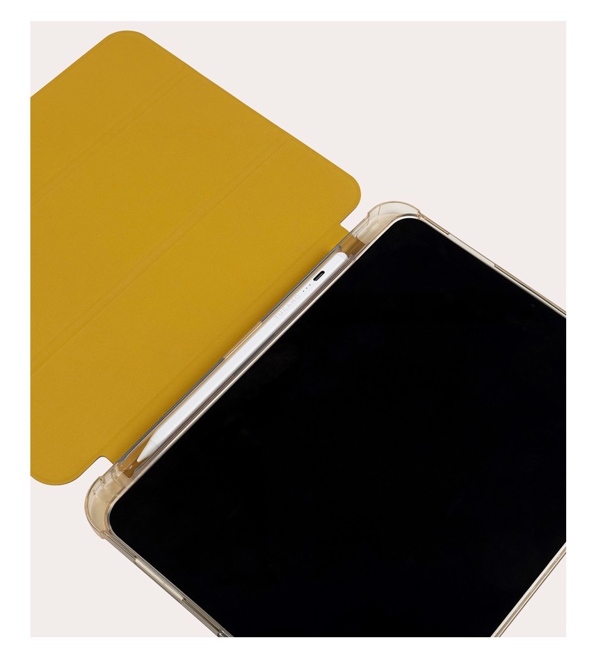 Tucano Satin 27,7 cm (10.9") Custodia a libro Trasparente, Giallo