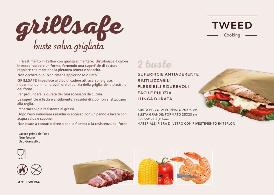 TWEED Grillsafe Grill, Forno Rettangolare