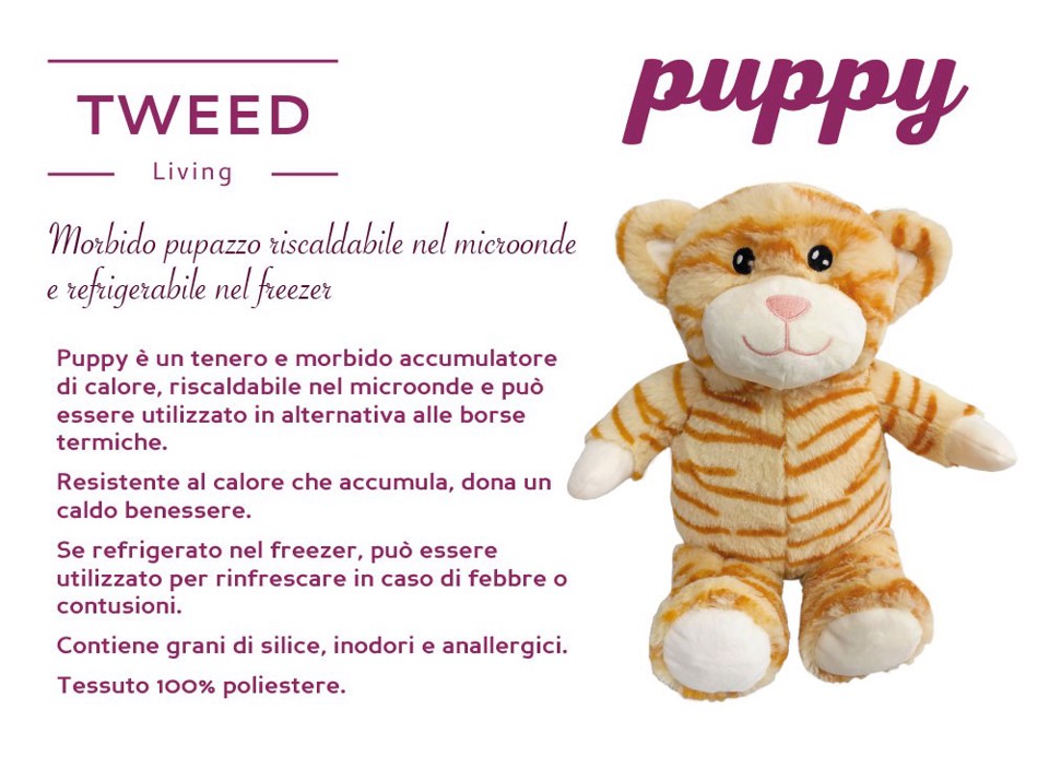 TWEED TW042CAT scaldacorpo Giocattolo riscaldato a microonde