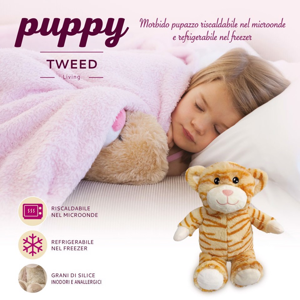 TWEED TW042CAT scaldacorpo Giocattolo riscaldato a microonde