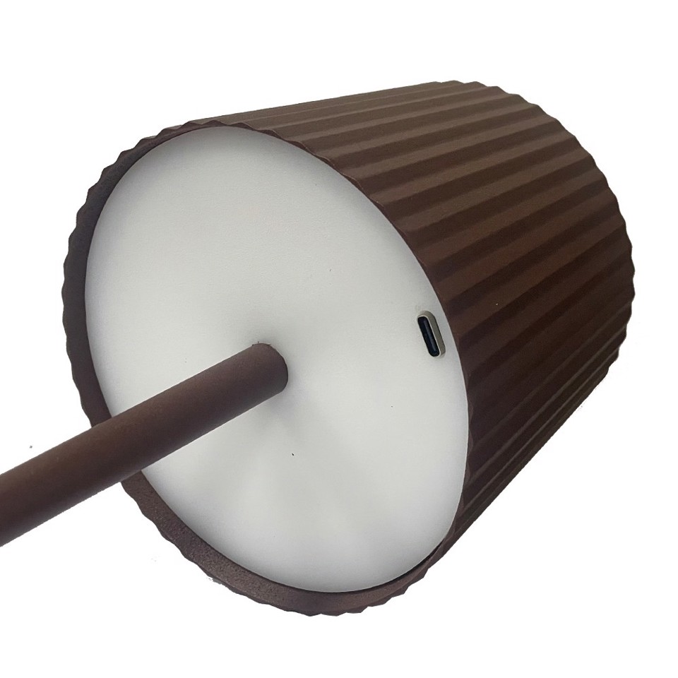 TWEED TW109COR lampada da tavolo ricaricabile usb LED Marrone