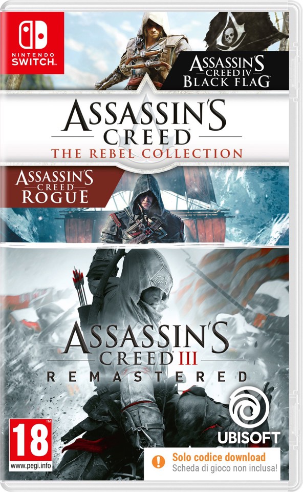 Ubisoft Assassin’s Creed The Rebel Collection + AC3 (CIAB) NSW Nintendo Switch