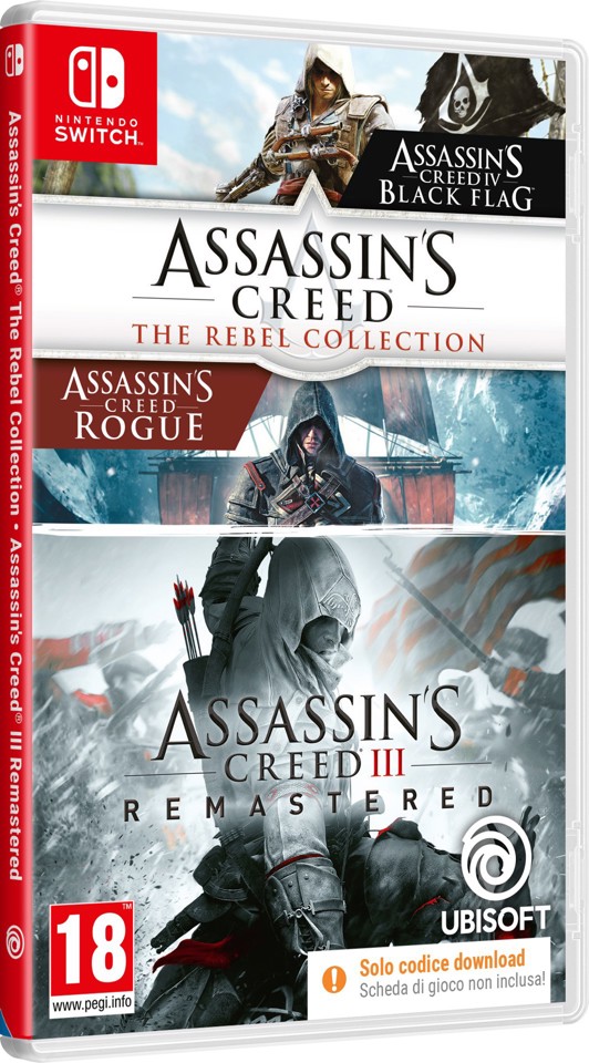Ubisoft Assassin’s Creed The Rebel Collection + AC3 (CIAB) NSW Nintendo Switch