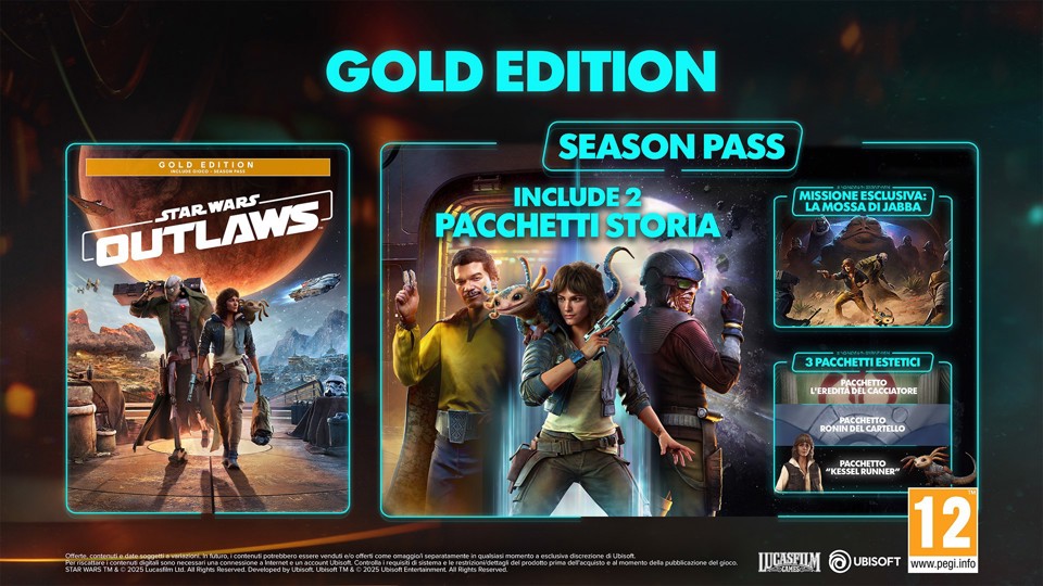 Ubisoft Star Wars Outlaws Gold Edition Oro Nintendo Switch 2