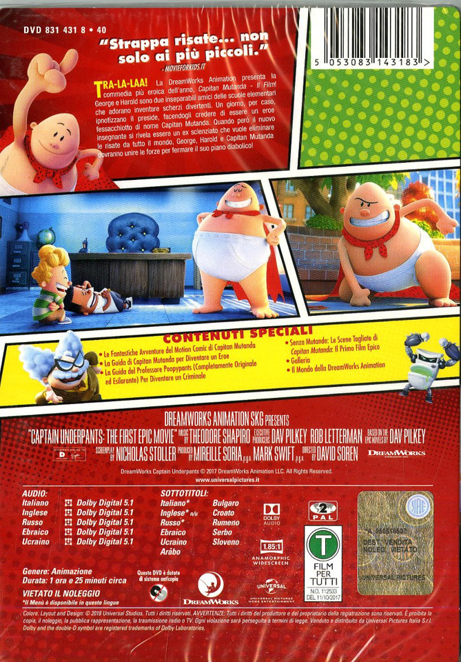 Universal Pictures Capitan Mutanda - Il Film