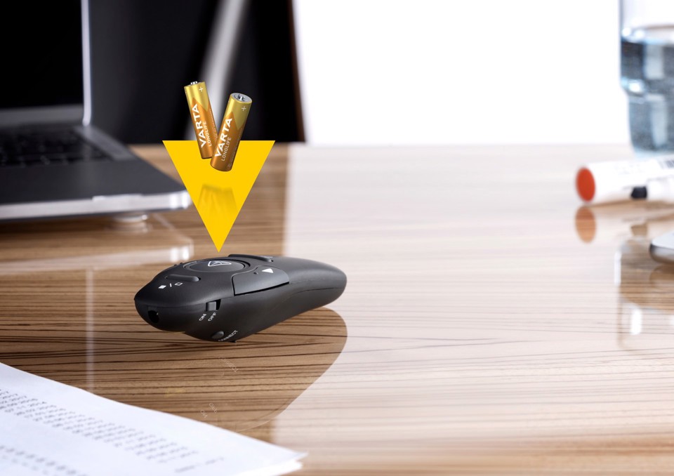 Varta Longlife, Batteria Alcalina, AA, Mignon LR6, 1.5V, Blister da 4, Made in Germany