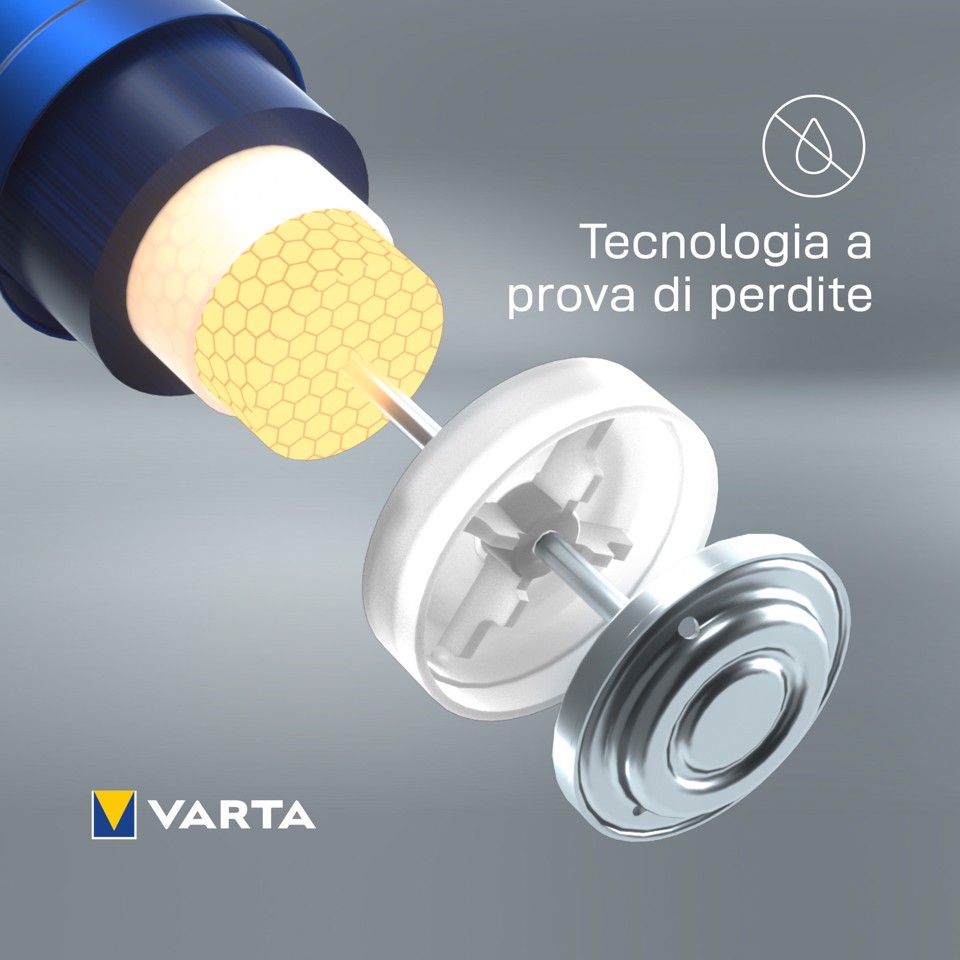Varta Longlife Power, Batteria Alcalina, 9V, E-Block, 6LP3146