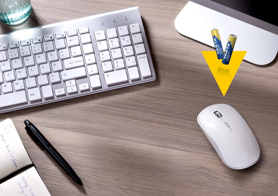 Varta Longlife Power, Batteria Alcalina, AAA, Micro, LR03, 1.5V, Blister da 4, Made in Germany