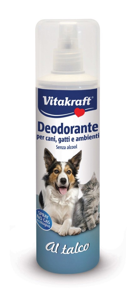 Vitakraft 115V Deodorante per cani, gatti e ambienti al talco 250ml