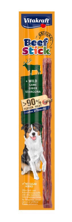 Vitakraft 23029 premio per cani e gatti Cane Spuntini Maiale, Manzo, Trinciapollo 12 g
