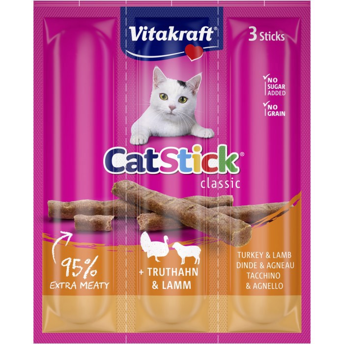 Vitakraft Stick Gatto spuntini Agnello 3x18g