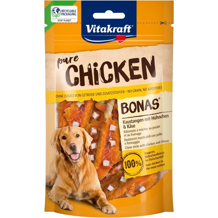 Pure Chicken Bonas bastoncini pollo e formaggio 80g