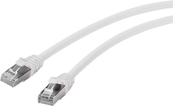 Vivanco VNITLAN7FTP100K cavo di rete Bianco 10 m Cat7 S/FTP (S-STP)