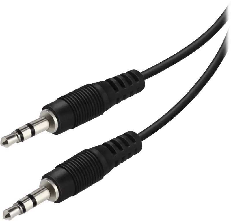 Vivanco VVAJACK10MMK cavo audio 1 m 3.5mm TRS Nero