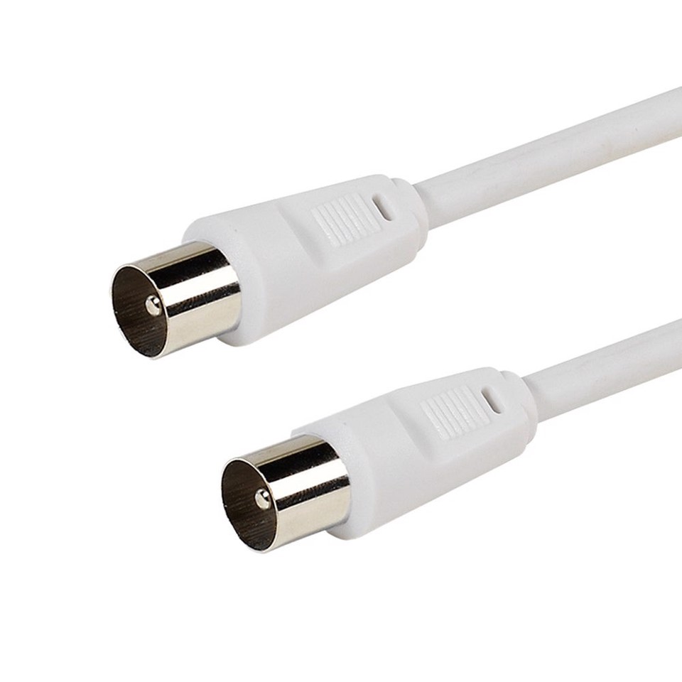 Vivanco VVAN50D18MMW cavo coassiale 1,5 m Tipo F Bianco
