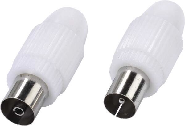 Vivanco VVANKITSOCPLUG connettore coassiale IEC 2 pz