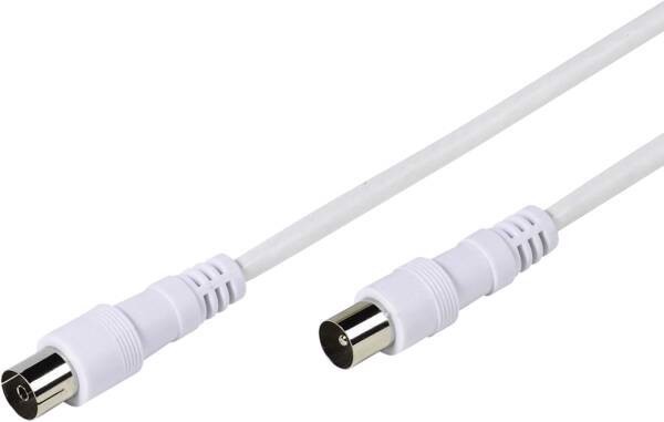 Vivanco VVANX100MFW cavo coassiale 10 m Bianco