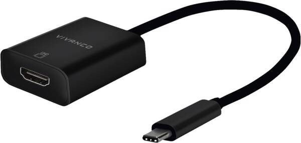 Vivanco VVITADHDMITCW cavo e adattatore video 0,15 m USB tipo-C HDMI Bianco